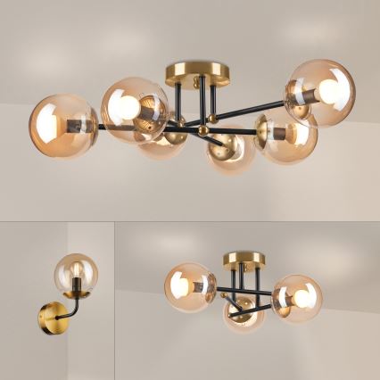 Brilagi - Přisazený lustr MALIVA 6xE14/15W/230V zlatá