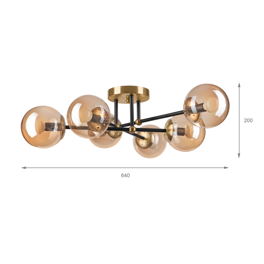 Brilagi - Přisazený lustr MALIVA 6xE14/15W/230V zlatá