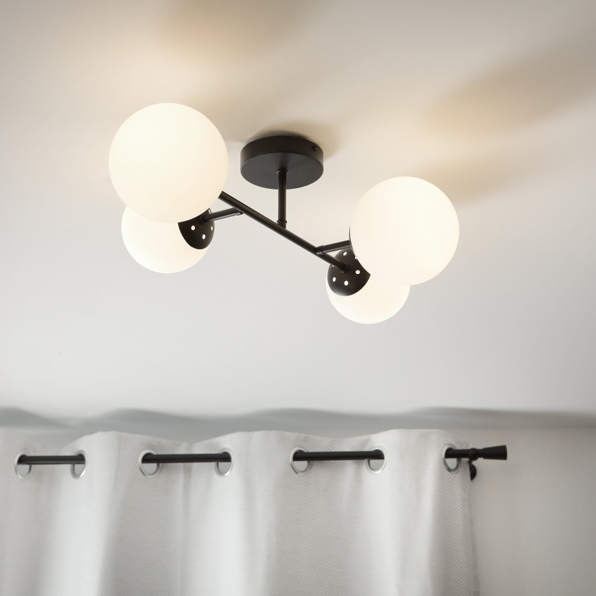 Brilagi - Přisazený lustr MALONY 4xE14/20W/230V černá