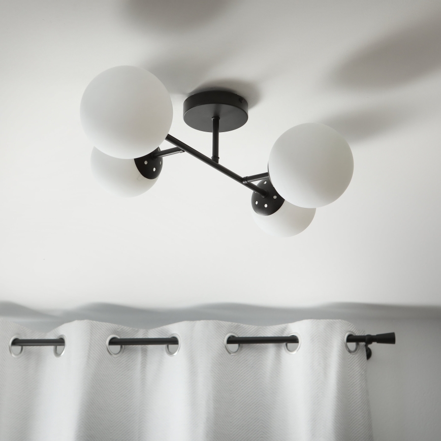 Brilagi - Přisazený lustr MALONY 4xE14/20W/230V černá