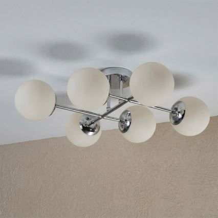 Brilagi - Přisazený lustr MALONY 6xE14/20W/230V lesklý chrom