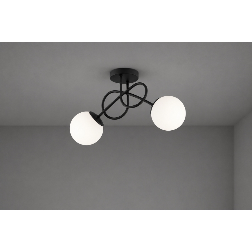 Brilagi - Přisazený lustr MILO 2xE27/60W/230V černá