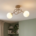 Brilagi - Přisazený lustr MILO ECRU 2xE27/60W/230V béžová/zlatá