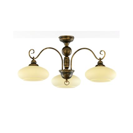 Brilagi - Přisazený lustr MOLLERO 3xE27/15W/230V pr. 84 cm bronz/patina