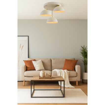 Brilagi - Přisazený lustr MOON 3xE27/60W/230V béžová/zlatá