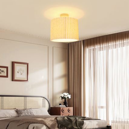 Brilagi - Přisazený lustr NORDIC WAVE 1xE27/15W/230V pr. 32 cm len/bílá