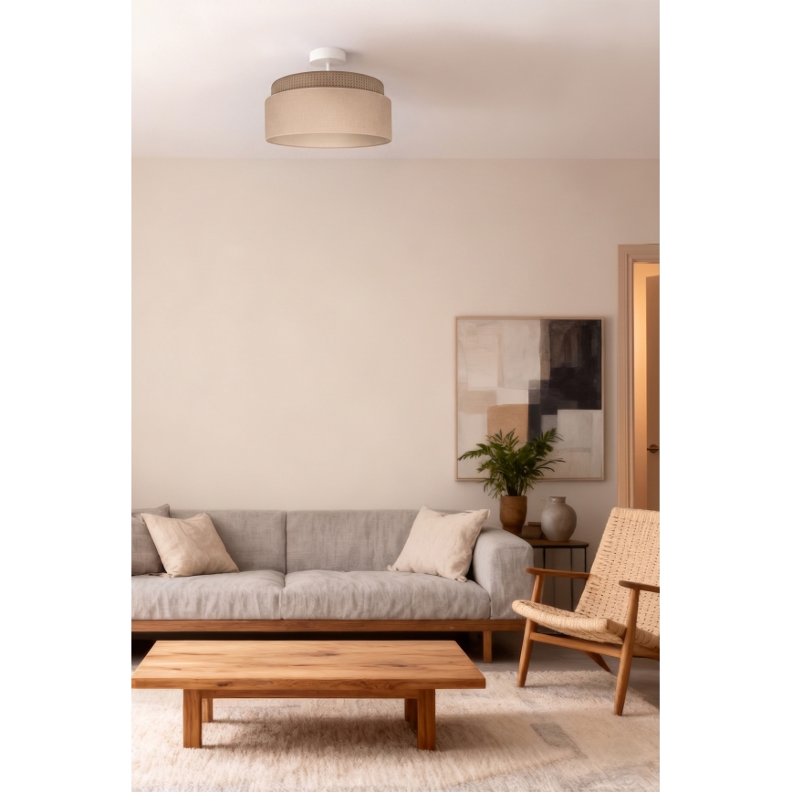 Brilagi - Přisazený lustr PADOVA 1xE27/60W/230V pr. 40 cm béžová
