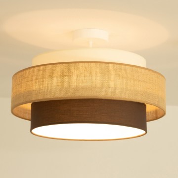 Brilagi - Přisazený lustr RESNA 1xE27/60W/230V pr. 40 cm béžová/černá