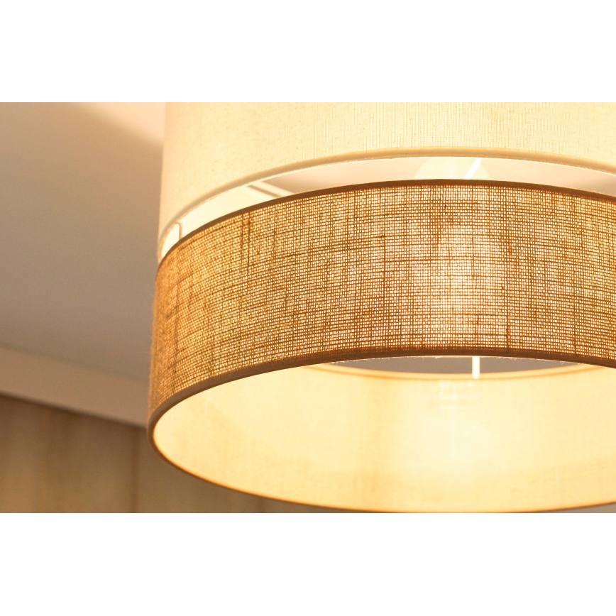 Brilagi - Přisazený lustr ROYAL YUTE 1xE27/15W/230V pr. 40 cm béžová/krémová