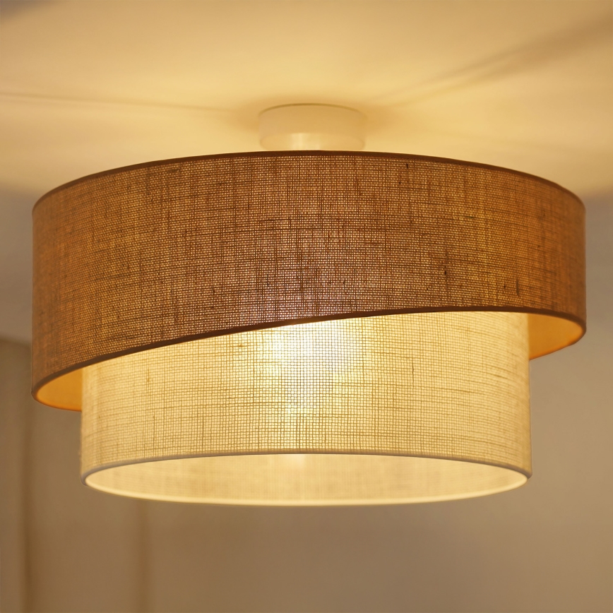 Brilagi - Přisazený lustr SHINE 1xE27/15W/230V pr. 50 cm béžová/krémová