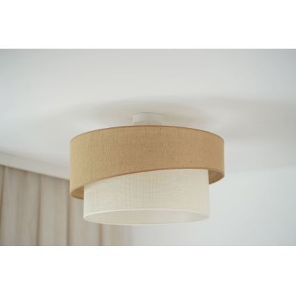 Brilagi - Přisazený lustr SHINE 1xE27/15W/230V pr. 50 cm béžová/krémová