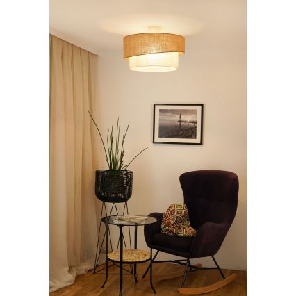 Brilagi - Přisazený lustr SHINE 1xE27/15W/230V pr. 50 cm béžová/krémová