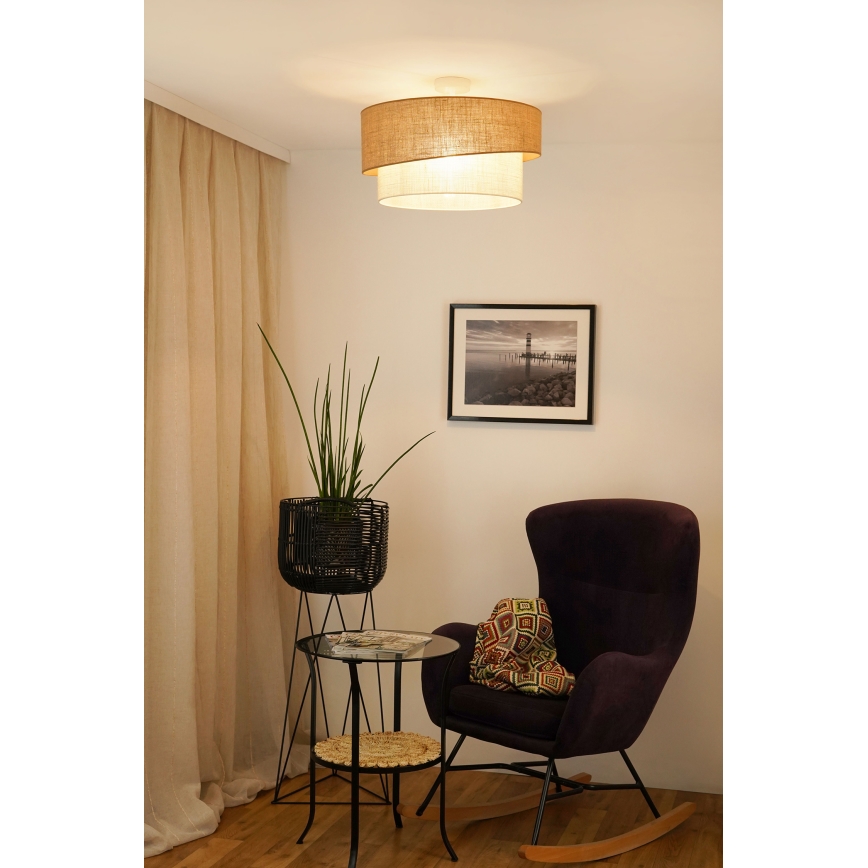 Brilagi - Přisazený lustr SHINE 1xE27/15W/230V pr. 50 cm béžová/krémová