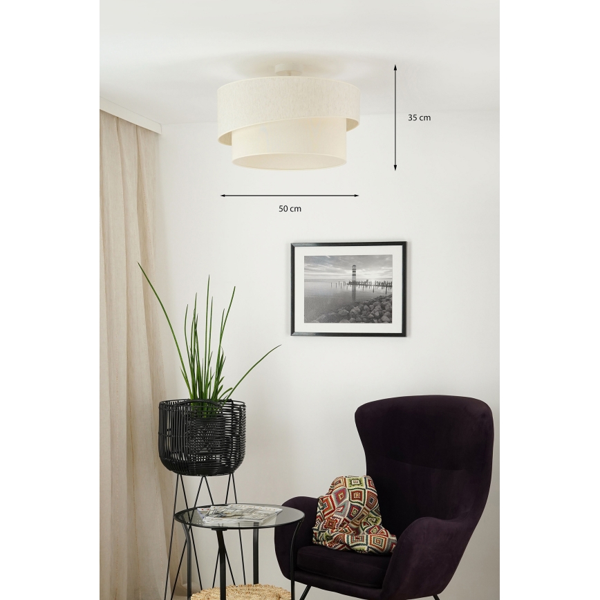 Brilagi - Přisazený lustr SHINE 1xE27/15W/230V pr. 50 cm krémová