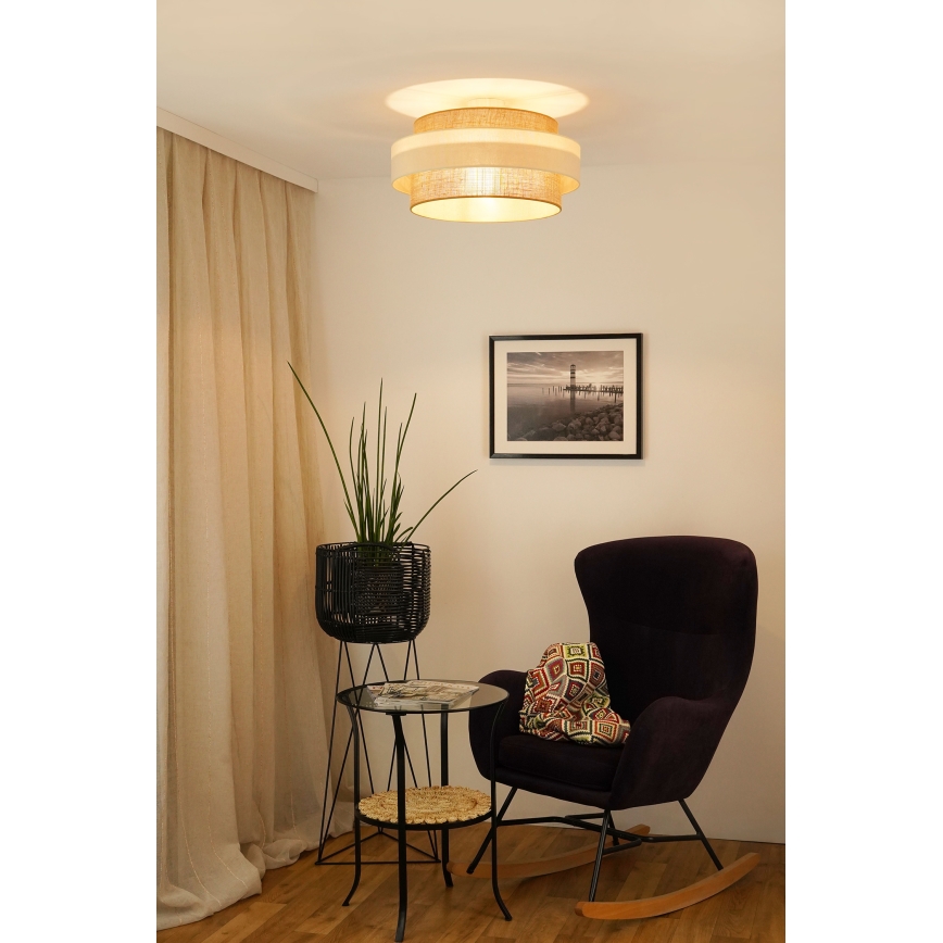Brilagi - Přisazený lustr SPACE LIGHT 1xE27/15W/230V pr. 50 cm béžová/krémová