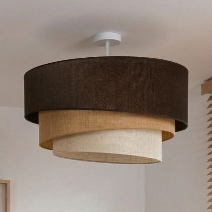 Brilagi - Přisazený lustr TRIO 3xE27/60W/230V pr. 60 cm hnědá/béžová/bílá
