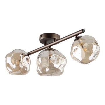 Brilagi - Přisazený lustr VULCANO 3xG9/8W/230V hnědá/kouřová béžová