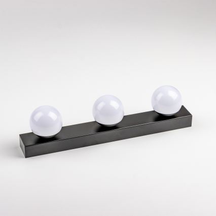 BRILAGI - SADA 2x LED Koupelnové nástěnné svítidlo HOLLYWOOD 3xLED/3W/230V 39 cm IP44 černá