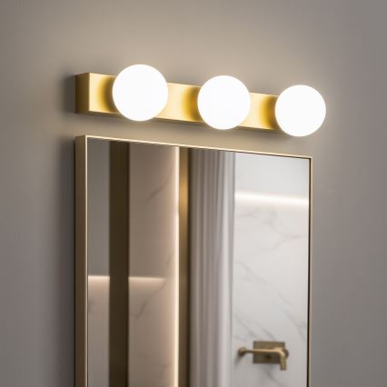 BRILAGI - SADA 2x LED Koupelnové nástěnné svítidlo HOLLYWOOD 3xLED/3W/230V 39 cm IP44 zlatá