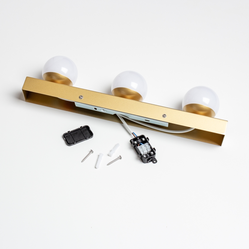 BRILAGI - SADA 2x LED Koupelnové nástěnné svítidlo HOLLYWOOD 3xLED/3W/230V 39 cm IP44 zlatá
