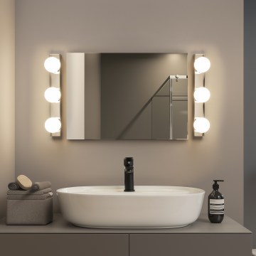 BRILAGI - SADA 2x LED Koupelnové nástěnné svítidlo HOLLYWOOD 3xLED/3W/230V 39 cm IP44 lesklý chrom