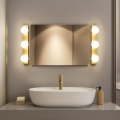 BRILAGI - SADA 2x LED Koupelnové nástěnné svítidlo HOLLYWOOD 3xLED/3W/230V 39 cm IP44 zlatá