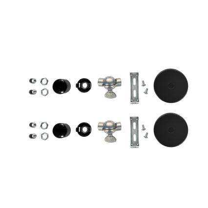 Brilagi - SADA 2x Nástěnné svítidlo WABI SABI 1xE14/40W/230V černá