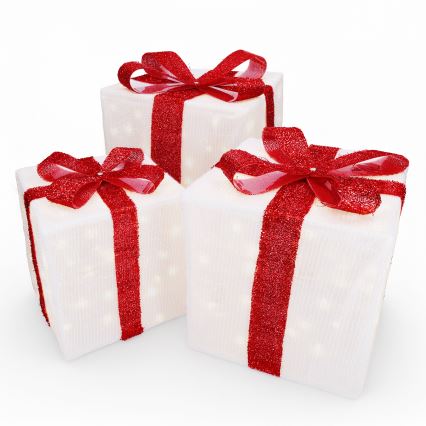 Brilagi - SADA 3x LED Venkovní vánoční dekorace LED/2,6W/3xAA IP44 dárky