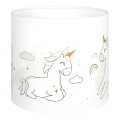 Brilagi - Stínidlo univerzální BOBO E27 pr. 15 cm bílá/jednorožci