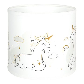 Brilagi - Stínidlo univerzální BOBO E27 pr. 15 cm bílá/jednorožci