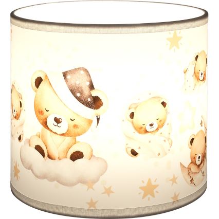 Brilagi - Stínidlo univerzální BOBO E27 pr. 15 cm bílá/medvídci