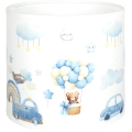 Brilagi - Stínidlo univerzální BOBO E27 pr. 15 cm bílá/modrá/medvídci