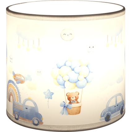 Brilagi - Stínidlo univerzální BOBO E27 pr. 15 cm bílá/modrá/medvídci