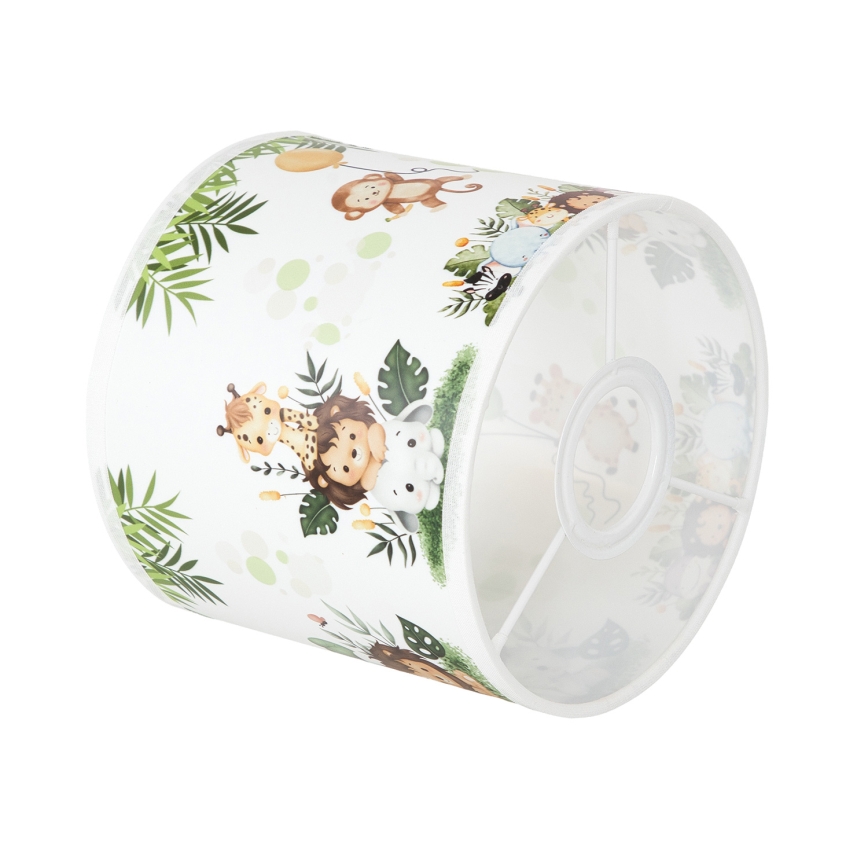 Brilagi - Stínidlo univerzální BOBO E27 pr. 15 cm bílá/zelená/džungle