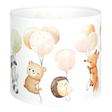 Brilagi - Stínidlo univerzální BOBO E27 pr. 15 cm bílá/zvířátka