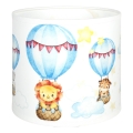 Brilagi - Stínidlo univerzální BOBO E27 pr. 15 cm bílá/zvířátka