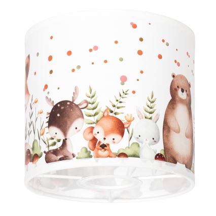 BRILAGI - Stínidlo univerzální BOBO E27 pr. 15 cm bílá/zvířátka