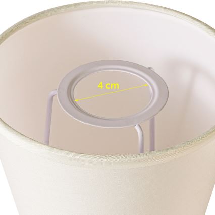 Brilagi - Stínidlo univerzální NUBILA E27 13x9 cm krémová