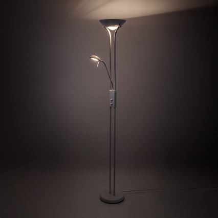 Brilagi - Stmívatelná stojací lampa SCARLETT 1xR7s/230W/230V + 1xG9/40W bílá