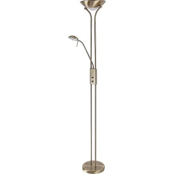 Brilagi - Stmívatelná stojací lampa SCARLETT 1xR7s/230W/230V + 1xG9/40W bronzová