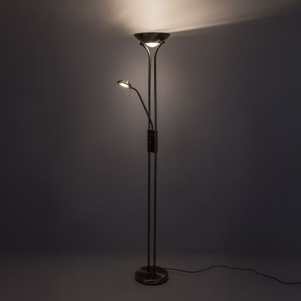 Brilagi - Stmívatelná stojací lampa SCARLETT 1xR7s/230W/230V + 1xG9/40W bronzová