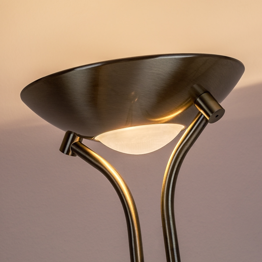 Brilagi - Stmívatelná stojací lampa SCARLETT 1xR7s/230W/230V + 1xG9/40W bronzová