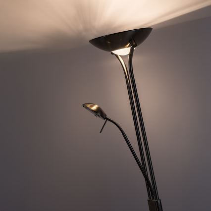 Brilagi - Stmívatelná stojací lampa SCARLETT 1xR7s/230W/230V + 1xG9/40W bronzová