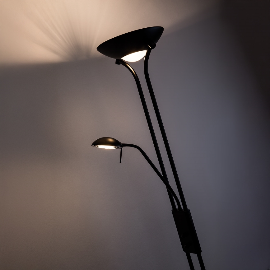 Brilagi - Stmívatelná stojací lampa SCARLETT 1xR7s/230W/230V + 1xG9/40W černá