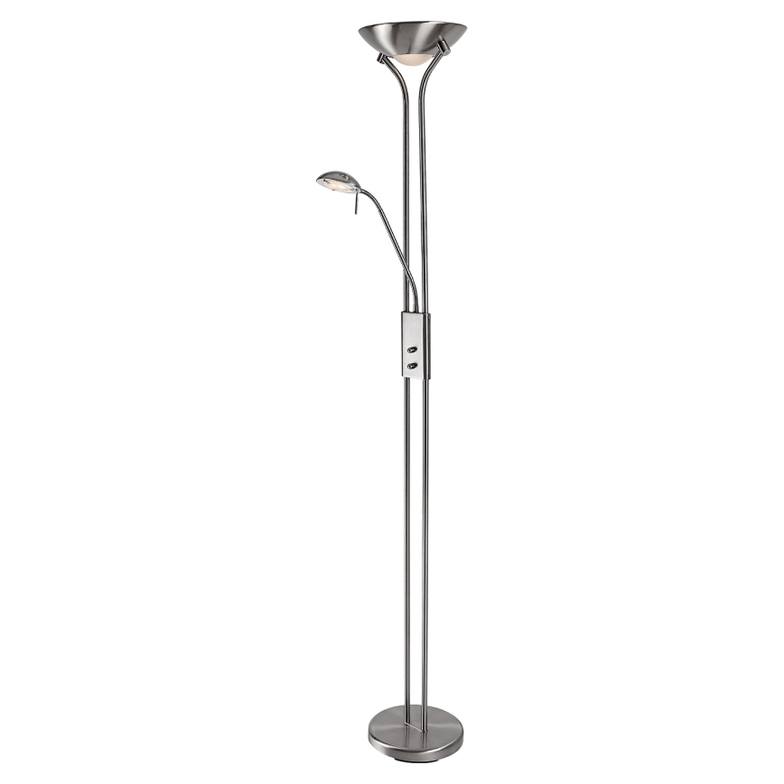 Brilagi - Stmívatelná stojací lampa SCARLETT 1xR7s/230W/230V + 1xG9/40W matný chrom