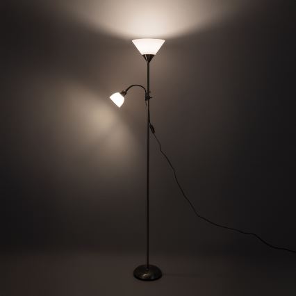 Brilagi - Stojací lampa ARIANA 1xE27/100W/230V + 1xE14/25W zlatá