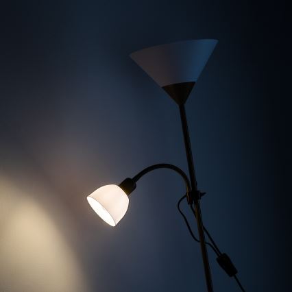 Brilagi - Stojací lampa ARIANA 1xE27/100W/230V + 1xE14/25W zlatá