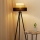 Brilagi - Stojací lampa ASPEN LUNETA 1xE27/15W/230V černá/béžová/krémová