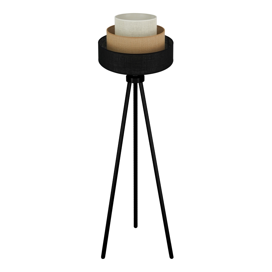 Brilagi - Stojací lampa ASPEN LUNETA 1xE27/15W/230V černá/béžová/krémová