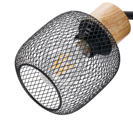 Brilagi - Stojací lampa BASKLITE 3xE14/15W/230V kaučukovník/černá